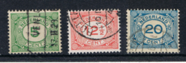 NEDERLAND 1921 NVPH 107-109 GESTEMPELD ++ L 535-3