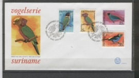 REP. SURINAME ZBL FDC E014AB VOGELS BIRDS