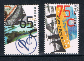 NEDERLAND 1990 NVPH 1453-54 ++ VOC SAIL SCHEPEN BOTEN