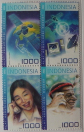 INDONESIË 2002 ZBL 2250/2253 COMMUNICATIE