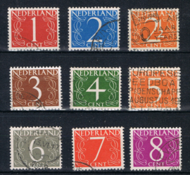 NEDERLAND 1946 NVPH 460-468 GEBRUIKT ++ (S) LEES