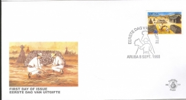 ARUBA 1998 FDC E 077 WERELDZEGEL