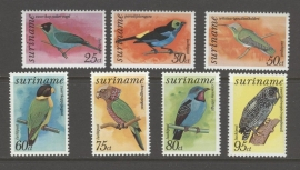 REP. SURINAME 1977 ZBL SERIE 065 VOGELS BIRDS