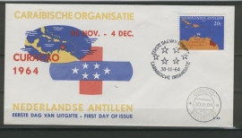 ANTILLEN 1964 FDC E032A CARIBISCHE RAAD