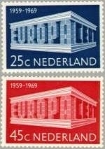 NEDERLAND 1969 NVPH SERIE 925 EUROPA CEPT