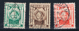 NEDERLAND 1924 NVPH 141-43 GESTEMPELD ++ L 542-1