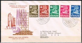 NEDERLAND 1950 FDC E2 GESLOTEN KLEP