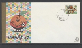 INDONESIË 1982 FDC 123-3 VOETBAL