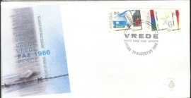 ARUBA 1986 FDC E 005 VREDE