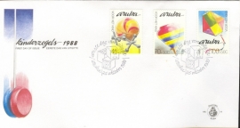 ARUBA 1988 FDC E 018 KINDERZEGELS