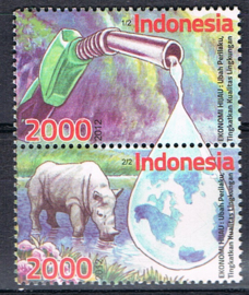 INDONESIË 2012 ZBL 3078-3079 NEUSHOORN