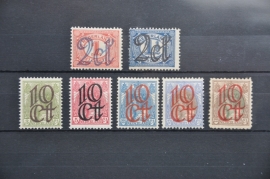 NEDERLAND 1923 NVPH 114-120 ONGEBRUIKT ++ O 074