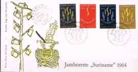 SURINAME  NVPH FDC E 31VBa gesloten klep