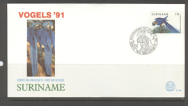 REP. SURINAME ZBL FDC E144 VOGELS