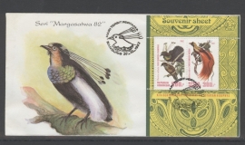 INDONESIË 1982 FDC 137-2 VOGELS