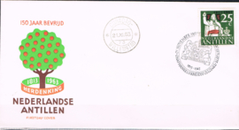 ANTILLEN 1963 FDC E 28C OPEN