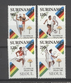 REP. SURINAME 1988 ZBL SERIE 587 OLYMPISCHE OLYMPICS SEOUL