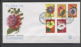 REP. SURINAME ZBL FDC E020 BLOEMEN FLOWERS