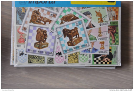 Importa Postzegelpakket 25 schaken ++ 10