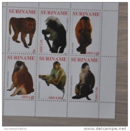 REP. SURINAME 2011 APEN PRIMATEN MONKEY SIGNE