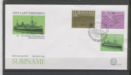 REP. SURINAME ZBL FDC E017AB SCHEPEN SHIPS