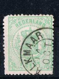 NEDERLAND 1869 NVPH 15 GESTEMPELD ++ P 323
