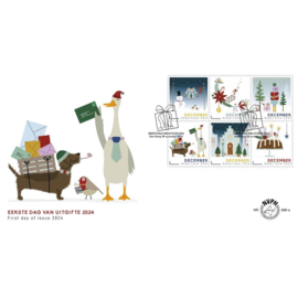 NEDERLAND NVPH FDC E 889 AB DECEMBERZEGELS