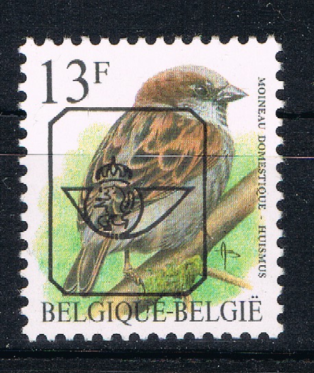 VOGELS Type " Buzin " Voorafgestempeld. Gom P6a (OBP)