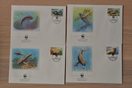 251 + FDC WWF WNF WERELD NATUUR FONDS ++ VANUATU ZEEKOE SEACOW