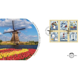 NEDERLAND NVPH FDC E 865 AB ECHT HOLLANDS