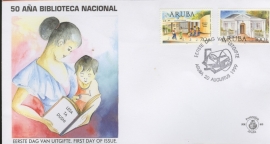 ARUBA 1999 FDC E 083 BIBLIOTHEEK