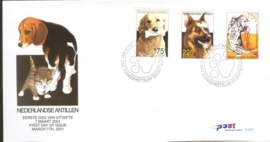 ANTILLEN 2001 FDC E324 AB HOND KAT