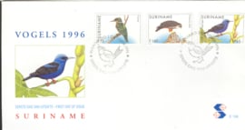 REP. SURINAME ZBL FDC E196 VOGELS BIRDS