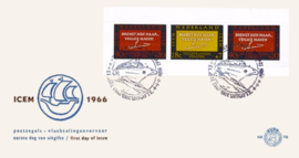 NEDERLAND 1966 FDC E78A OPEN KLEP ++ VOORBEELD SCAN