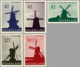 NEDERLAND 1963 NVPH SERIE 786 WINDMOLENS