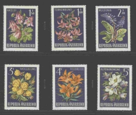 OOSTENRIJK 1966 ANK 1239-44 BLOEMEN FLOWERS