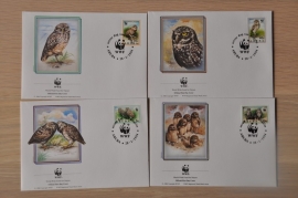 205 ++ FDC WWF WNF WERELD NATUUR FONDS ++ ARUBA UIL OWL VOGEL BIRD