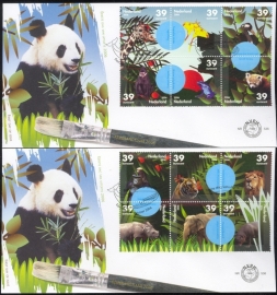 NEDERLAND NVPH FDC E536 BEDREIGDE DIEREN PANDA