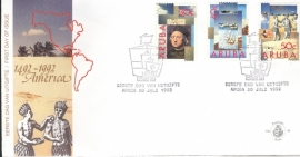 ARUBA 1992 FDC E 040 AMERIKA COLUMBUS