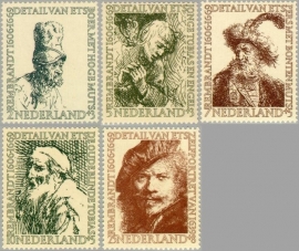 NEDERLAND 1956 NVPH SERIE 671 REMBRANDT