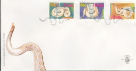 ARUBA 1989 FDC E 022 SLANGEN