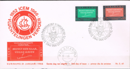 SURINAME  NVPH FDC E 41ca