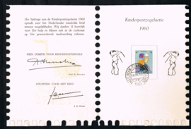 KINDERBEDANKKAART 1960 C BOVENKANT ONGEPERFOREERD