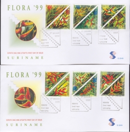 REP. SURINAME ZBL FDC E E224 AB BLOEMEN