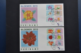 REP. SURINAME ZBL FDC E 386 AB BLOEMEN