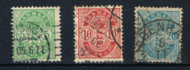 1884  Michel 34-36 gestempeld ++ C 352