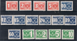 1935 Portomarken 159-175 POSTFRIS ++ S284