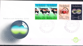 NEDERLAND NVPH FDC E 133 BLOK DUBBELE KOE GESLOTEN KLEP