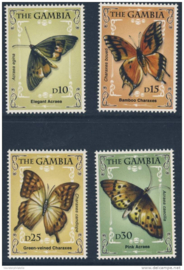 GAMBIA 2010 VLINDERS BUTTERFLIES PAPILLONS ++ M(DA IV)