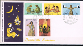 SURINAME  NVPH FDC E 17VB Dichte klep